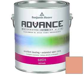Краска Benjamin Moore 792. Advance Interior Paint-Satin эмаль цвет 068 Succulent Peach