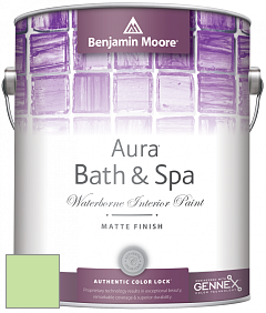 Benjamin Moore Aura 532 Bath & Spa Waterborne Interior Paint Matte Finish краска цвет 2030-50 Shimmering Lime