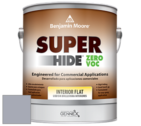 Benjamin Moore 355 Super Hide Zero Voc Interior Flat краска цвет 2118-50 Excalibur Gray