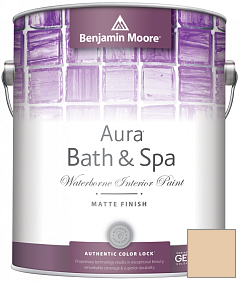 Краска Benjamin Moore Aura Bath & Spa Interior Paint Matte Finish (532) цвет 2165-50 Natural Sand