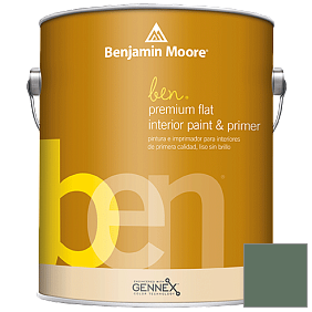 Краска Ben Premium Interior Latex Flat (W625) цвет 637 Gothic Green