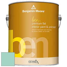 Benjamin Moore Ben W625 Premium Interior Latex Flat краска цвет 2041-50 Sea Mist Green