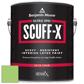 Benjamin Moore 486 Ultra Spec SCUFF-X Interior Satin Finish краска цвет 2030-40 Spring Leaf