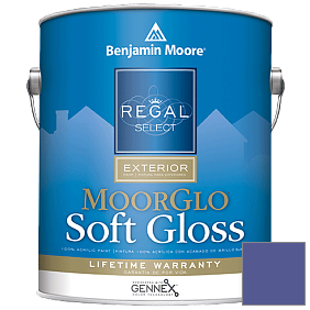 Краска Regal Select Exterior Paint-Moor GloSoft Gloss Finish (W096) цвет 2068-30 Scandinavian Blue