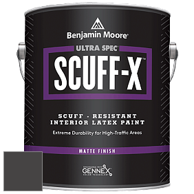Benjamin Moore 484 Ultra Spec SCUFF-X Interior Matte Finish краска цвет 2128-10 Black Beauty