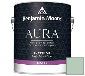 Краска Benjamin Moore Aura Interior Paint - Matte (522) цвет 626 Etched Glass