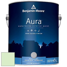 Benjamin Moore Aura 632 Waterborne Exterior Semi-Gloss Finish краска цвет 2032-60 Citra Lime