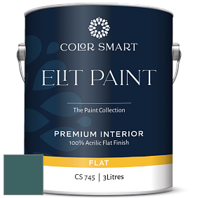 COLOR SMART CS 745 ELIT PAINT глубокоматовая моющаяся краска цвет 2053-20 Dark Teal