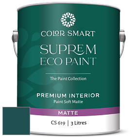 COLOR SMART CS 619 SUPREM ECO PAINT матовая краска цвет NCS S 6530-B30G 