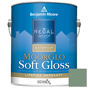 Краска Regal Select Exterior Paint-Moor GloSoft Gloss Finish (W096) цвет 635 Parsley Snips