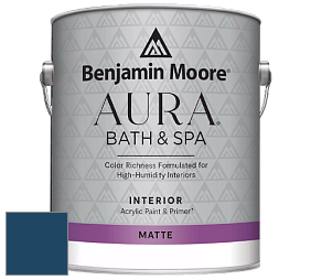 Benjamin Moore Aura 532 Bath & Spa Waterborne Interior Paint Matte Finish краска цвет RAL 5001 