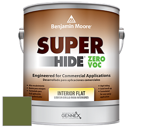 Benjamin Moore 355 Super Hide Zero Voc Interior Flat краска цвет NCS S 4550-G40Y 