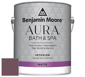 Benjamin Moore Aura 532 Bath & Spa Waterborne Interior Paint Matte Finish краска цвет NCS S 6020-R20B 