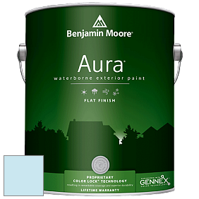 Benjamin Moore Aura 629 Waterborne Exterior Flat Finish краска цвет 2066-70 Light Blue