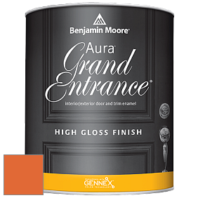 Benjamin Moore Aura 148 Grand Entrance High Gloss эмаль цвет 2015-10 Electric Orange