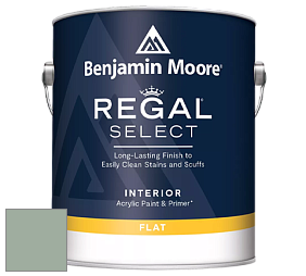 Benjamin Moore 547 Regal Select Waterborne Interior Flat Finish краска цвет NCS S 3010-G10Y 