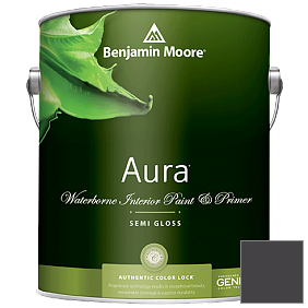 Краска Aura Waterborne Interior Semi-gloss Finish (528) цвет 2117-10 Carbon Copy