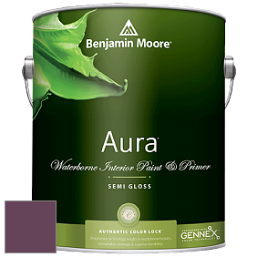Benjamin Moore Aura 528 Waterborne Interior Semi-gloss Finish краска цвет 2074-10 Grape Juice
