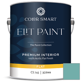 Краска COLOR SMART CS 745 ELIT PAINT глубокоматовая моющаяся краска цвет 2049-40 Peacock Blue