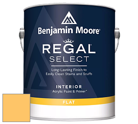 Benjamin Moore 547 Regal Select Waterborne Interior Flat Finish краска цвет 2018-40 Nacho Cheese