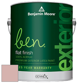 Benjamin Moore Ben 541 Waterborne Exterior Flat Finish краска цвет 2094-50 Desert Rose