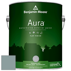 Benjamin Moore Aura 629 Waterborne Exterior Flat Finish краска цвет 2123-30 Sea Star