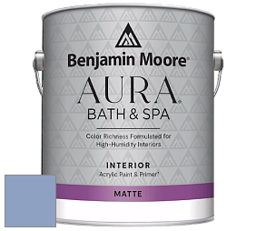 Benjamin Moore Aura 532 Bath & Spa Waterborne Interior Paint Matte Finish краска цвет 1419 Persian Violet