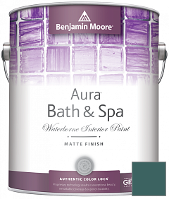 Краска Benjamin Moore Aura Bath & Spa Interior Paint Matte Finish (532) цвет 2049-20 Oasis Blue
