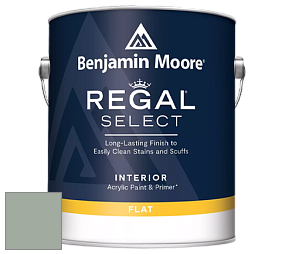 Benjamin Moore 547 Regal Select Waterborne Interior Flat Finish краска цвет 697 Scenic Drive