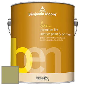 Benjamin Moore Ben W625 Premium Interior Latex Flat краска цвет 2145-30 Brookside Moss