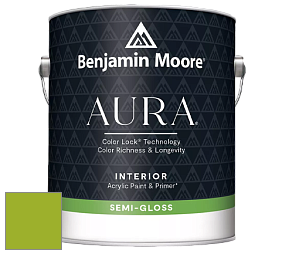 Benjamin Moore Aura 528 Waterborne Interior Semi-gloss Finish краска цвет NCS S 1075-G40Y 