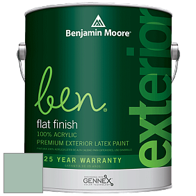 Benjamin Moore Ben 541 Waterborne Exterior Flat Finish краска цвет 633 Appalachian Trail