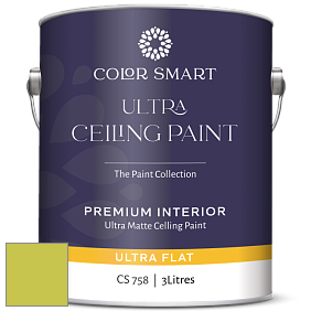 COLOR SMART CS 758 ULTRA CEILING PAINT ультраматовая краска цвет NCS S 1060-G60Y 