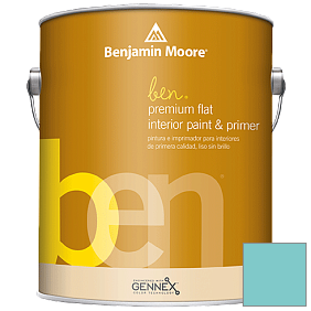 Краска Ben Premium Interior Latex Flat (W625) цвет 739 Un-Teal We Meet Again