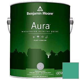 Краска Aura Waterborne Exterior Flat Finish (629) цвет 607 Albuquerque Teal