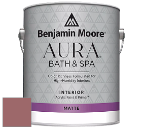 Benjamin Moore Aura 532 Bath & Spa Waterborne Interior Paint Matte Finish краска цвет NCS S 4030-R 