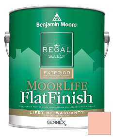 Краска Regal Select Exterior Paint-MoorLife Flat Finish (W105) цвет 2014-50 Springtime Peach