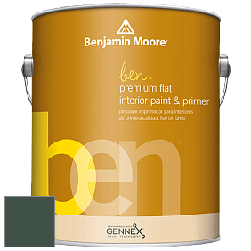 Benjamin Moore Ben W625 Premium Interior Latex Flat краска цвет 2041-10 Hunter Green