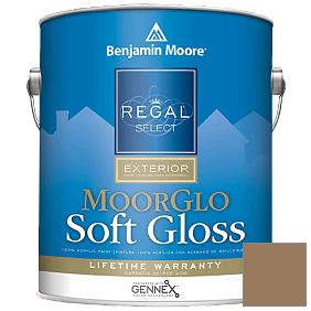 Краска Regal Select Exterior Paint-Moor GloSoft Gloss Finish (W096) цвет 1042 Caramel Apple