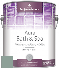 Benjamin Moore Aura 532 Bath & Spa Waterborne Interior Paint Matte Finish краска цвет AF-495 