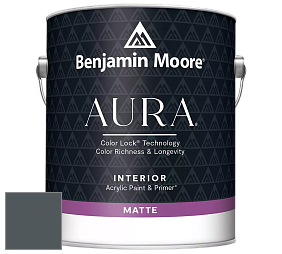 Benjamin Moore Aura 522 Interior Paint - Matte краска цвет 2131-30 Lead Gray
