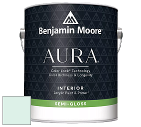 Benjamin Moore Aura 528 Waterborne Interior Semi-gloss Finish краска цвет 2041-70 Irish Mint