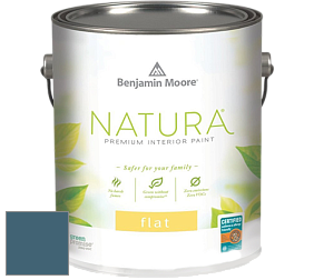 Benjamin Moore 512 Natura Interior Flat Finish матовая краска цвет 2062-30 Blue Danube