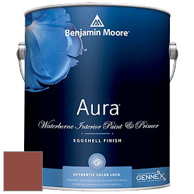 Benjamin Moore Aura 524 Waterborne Interior Eggshell Finish краска цвет 2090-10 Grand Canyon Red