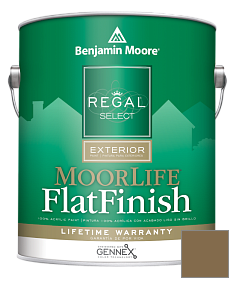 Краска Regal Select Exterior Paint-MoorLife Flat Finish (W105) цвет 231 Aged Bronze