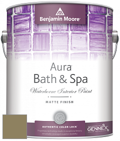 Benjamin Moore Aura 532 Bath & Spa Waterborne Interior Paint Matte Finish краска цвет 2143-20 Alligator Green
