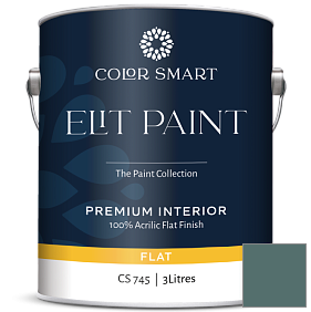 Краска COLOR SMART CS 745 ELIT PAINT глубокоматовая моющаяся краска цвет 713 Polished Slate