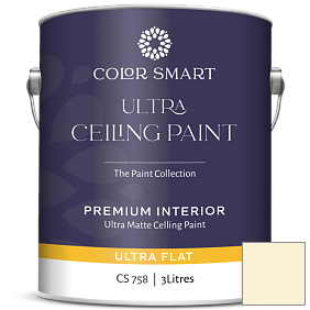 Краска COLOR SMART CS 758 ULTRA CEILING PAINT ультраматовая краска цвет 2020-70 Yellow Freeze