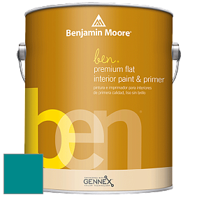 Benjamin Moore Ben W625 Premium Interior Latex Flat краска цвет 2056-30 Surf Blue