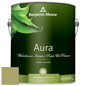 Benjamin Moore Aura 528 Waterborne Interior Semi-gloss Finish краска цвет AF-420 